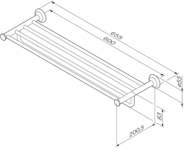 Полка для полотенец Am.Pm Like A8037700 Полка для полотенец Am.Pm Like A8037700