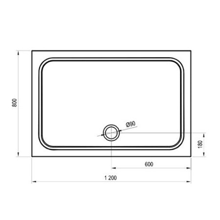 Душевой поддон Ravak Gigant Pro Chrome 120х80 XA04G401010