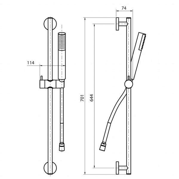 Душевой гарнитур Koller Pool Round RNSR01