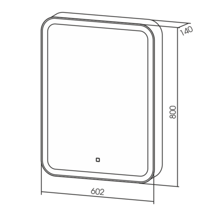 Зеркало-шкаф (61х80) Silver Mirrors Фиджи Flip 60 LED-00002472