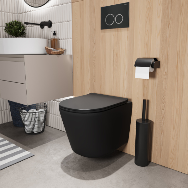 Комплект унитаза с инсталляцией Grossman Galaxy 97.4477BMSQ.01.210 с клавишей смыва