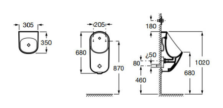 Писсуар Roca Proton 3590J3000