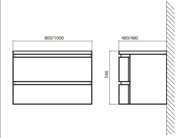 Раковина BelBagno Prospero BB1000DAB