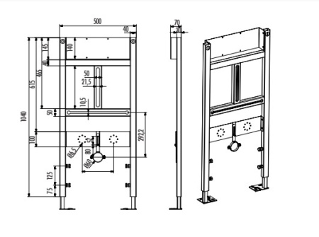 Инсталляция для писсуара Creavit GPM600.01