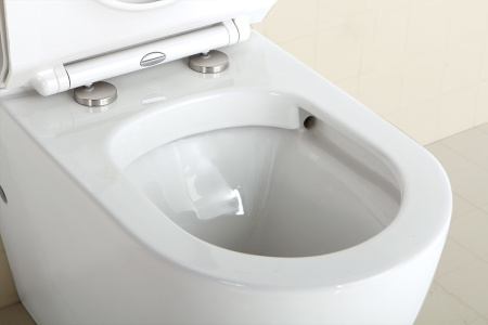 Унитаз приставной безободковый BelBagno SFERA-R BB2141CBR