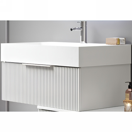 Тумба под раковину Cezares PREMIUM 55416 Plisse Bianco opaco