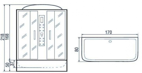 Душевой бокс River Wisla (10000002110)
