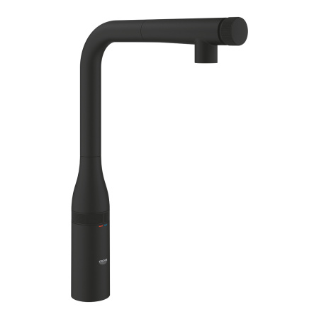 Смеситель для кухни с выдвижным изливом Grohe Essence SmartControl 31928 KF0 (31928KF0) фантомный черный
