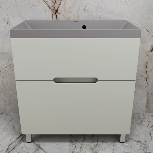 Тумба напольная без раковины 80 см Style Line Матис ЛС-00002438 оливковый матовый