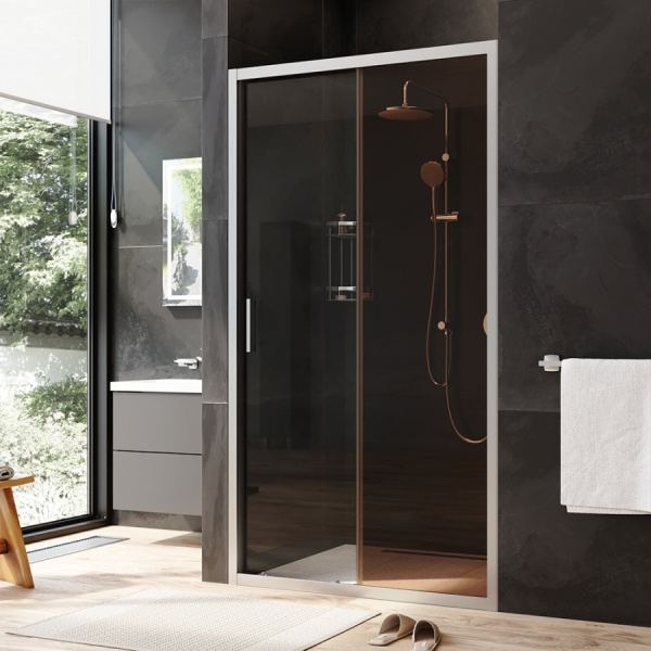 Душевая дверь (110х195) Am.Pm Gem Solo W90G-110-1-195MBr