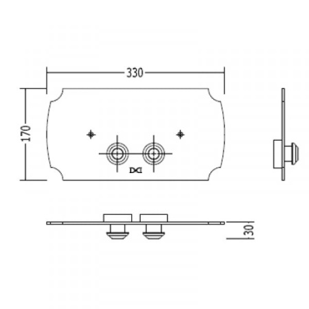 Клавиша двойного смыва для Devon&Devon DEPLNKL