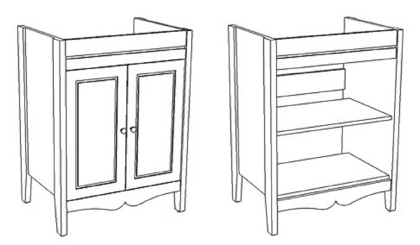 Тумба напольная Corozo Блюз 75 SD-00000022
