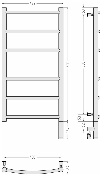 Полотенцесушитель электрический Сунержа Галант 3.0 (80х40) 020-5801-8040 правый Полотенцесушитель электрический Сунержа Галант 3.0 (80х40) 020-5801-8040 правый