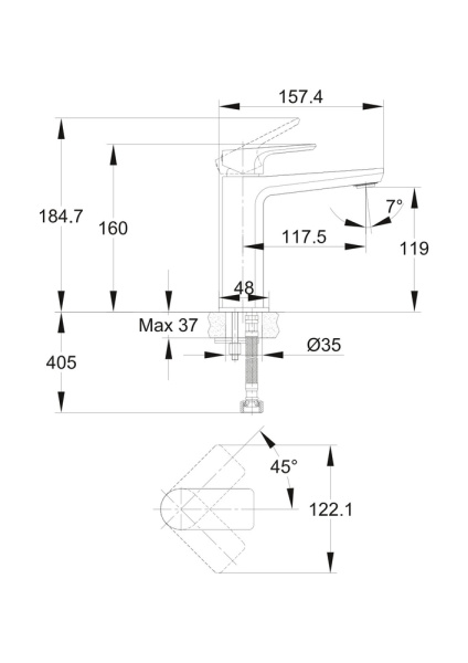 Комплект смесителей Cersanit Nature 64514