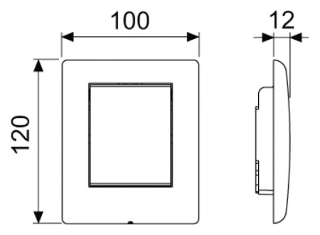 Панель смыва для писсуара нержавеющая сталь TECE 9242310