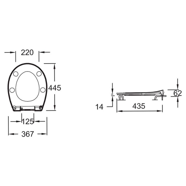 Крышка-сиденье Jacob Delafon Elite E29722-00