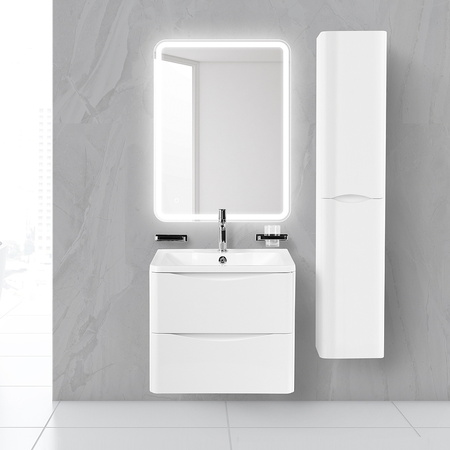 База под раковину BelBagno ACQUA-700-2C-SO-BL подвесная Bianco Lucido