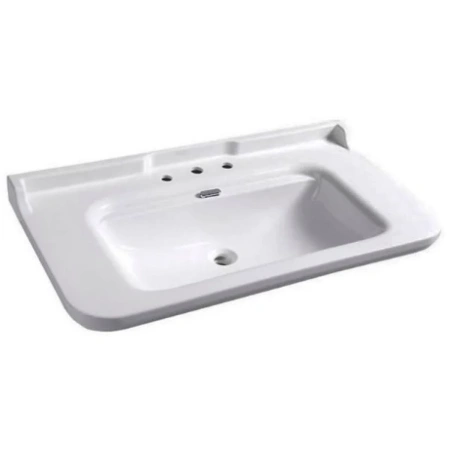 Раковина подвесная (120х55) Kerasan Waldorf 4144K1bi/cr*3 белый