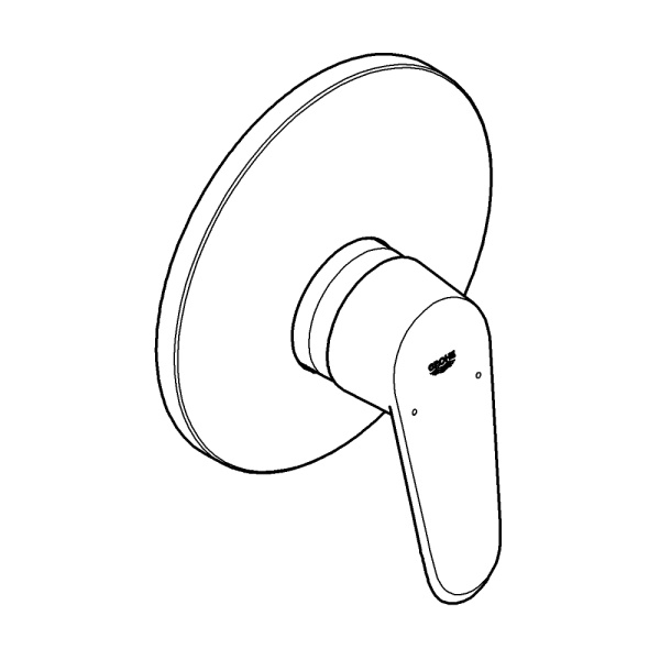 Смеситель однорычажный для душа Grohe Eurodisc Cosmopolitan 19549 002 (19549002) хром