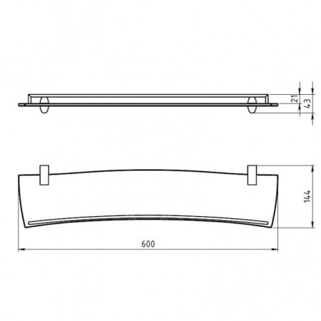 Полка Novaservis Metalia 10 0053.0