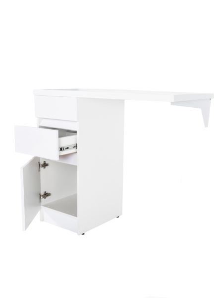 Тумба напольная с левой раковиной 100 см под стиральную машину Orange Sistema ST-40TUW+RAL белый