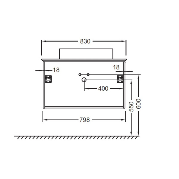 Тумба под раковину Jacob Delafon Madeleine 80 EB2083-J51 матовая