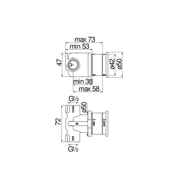 Скрытая часть Nobili Rubinetterie WE00600 Скрытая часть Nobili Rubinetterie WE00600