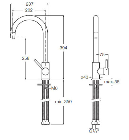 Смеситель для кухни Roca Etna 5A7B09CM0