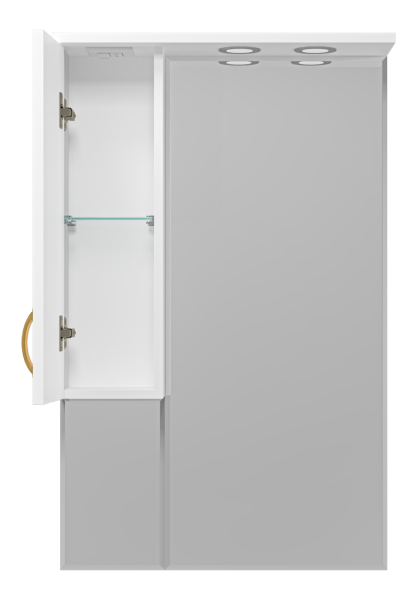 Зеркало-шкаф (63х100) Misty Амбра 65 левый П-Амб0265-0322ЯЛ