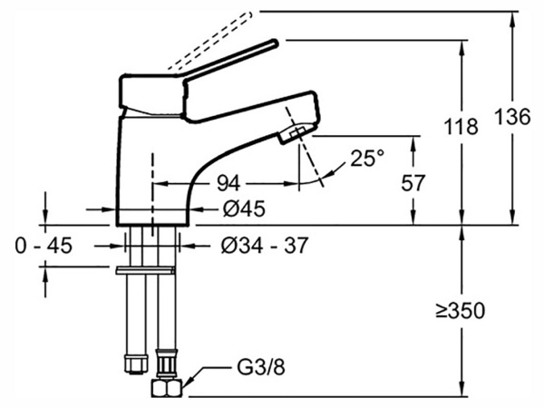 Смеситель для раковины Jacob Delafon EO E24158RU-CP