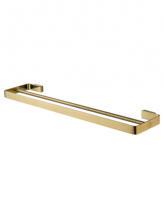 Полотенцедержатель двойной WONZON & WOGHAND LOTTE, брашированное золото WW-8311A-BG