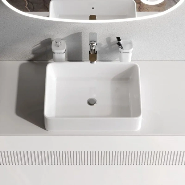 Раковина накладная (50х37) Am.Pm Func M8FWCC10500WG белый