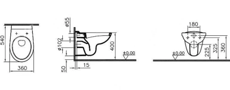 Унитаз VITRA  Normus 6855B003-0101
