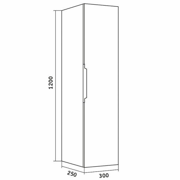 Пенал подвесной Grossman ФОРТА 303005 дуб галифакс