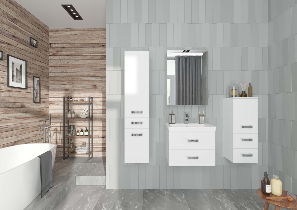 Зеркальный шкаф Aquaton Америна 60 правый белый 1A135302AM01R