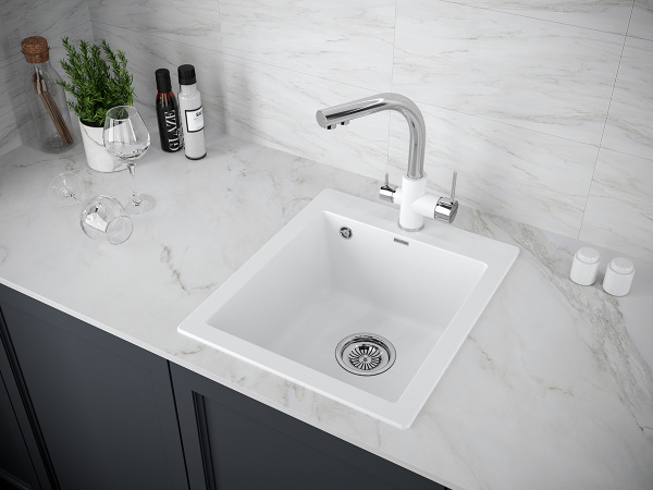 Смеситель для кухни с подключением к фильтру  Paulmark Essen Es213011-WHCR