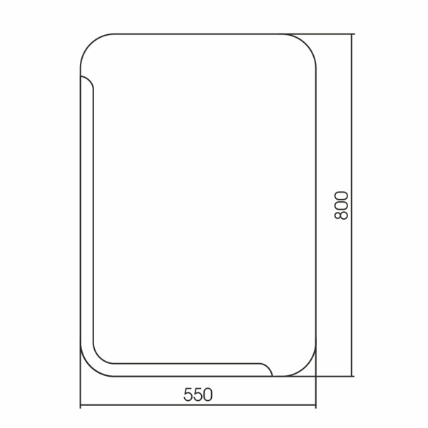 Зеркало (55х80) Silver Mirrors  Алькон ФР-00002360