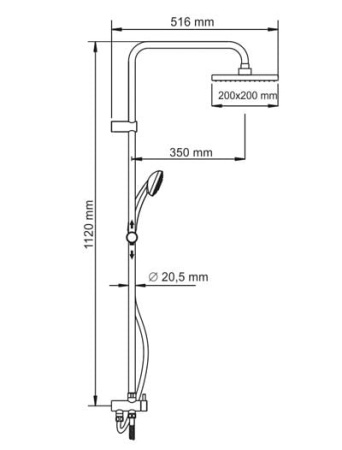 Душевая стойка WasserKRAFT A017