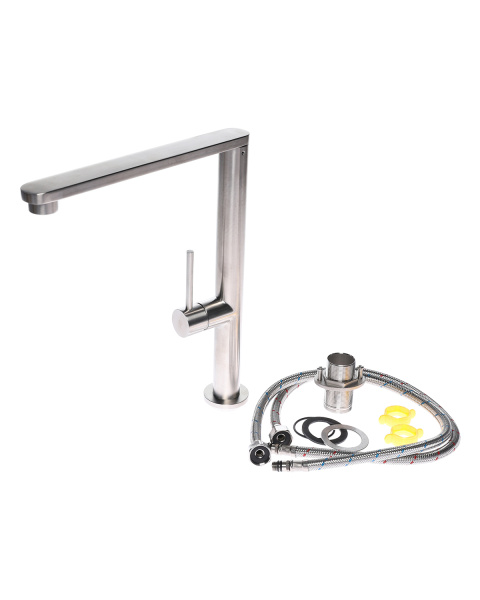 Смеситель для кухни однорычажный Orange Steel M99-000ni никель