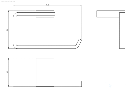 Держатель для туалетной бумаги Novaservis Metalia-9 0931.0