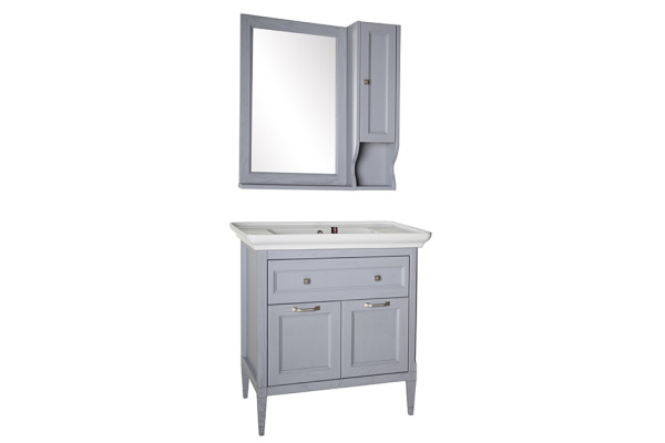 Тумба под раковину ASB-Woodline   Гранда 85 11487 (серый)