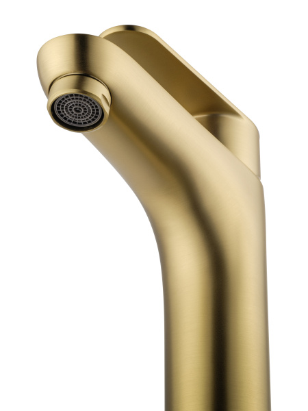 Смеситель для раковины высокий WONZON & WOGHAND ALFA, брашированное золото WW-A40232-BG