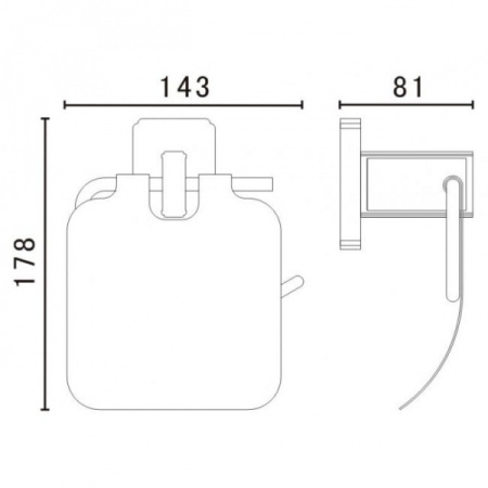 Держатель туалетной бумаги Art&Max AM-E-4883AQ