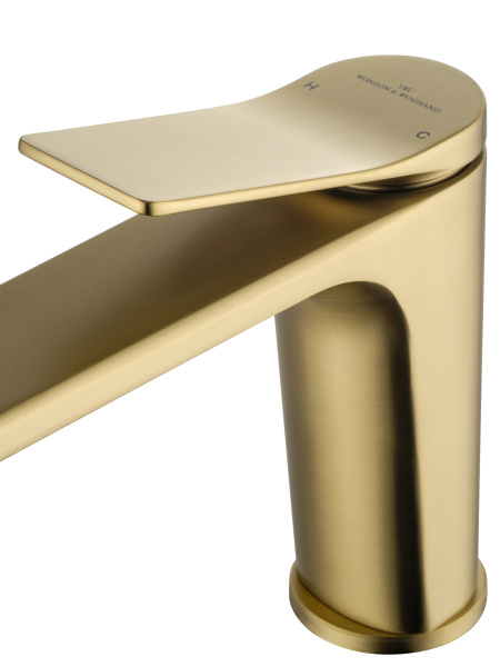 Смеситель для раковины WONZON & WOGHAND, брашированное золото WW-XH-012-BG Смеситель для раковины WONZON & WOGHAND, брашированное золото WW-XH-012-BG