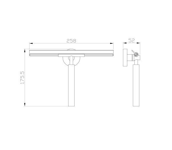 Водосгон для стёкол WONZON & WOGHAND POLO, хром WW-8123