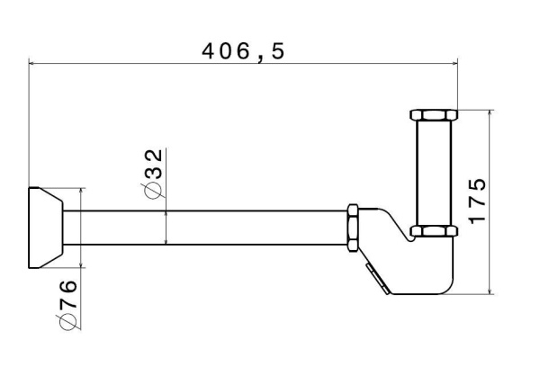 Сифон для раковины Kerama Marazzi Muse 212KM.01.093