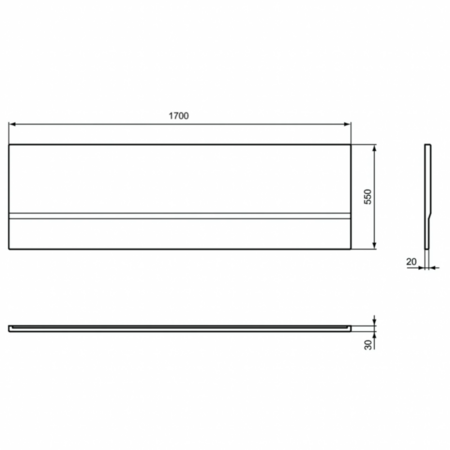 Панель для ванны 170 см Ideal Standard HOTLINE K230001