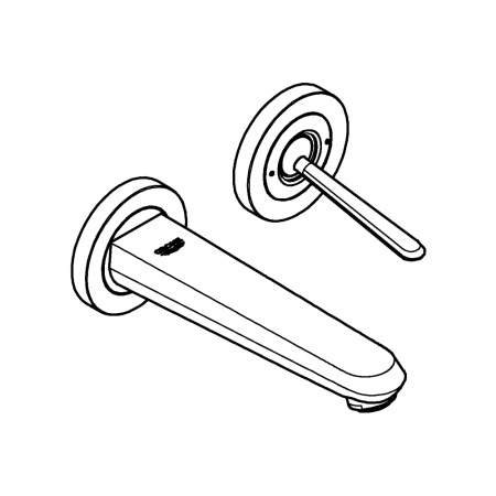 Смеситель для раковины Grohe Eurodisc Joystick 19968 LS0 (19968LS0) белая луна