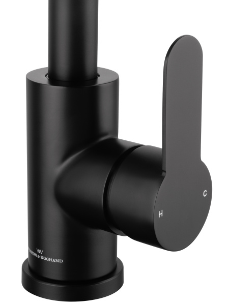 Смеситель для кухни WONZON & WOGHAND, черный матовый WW-AE4554-MB