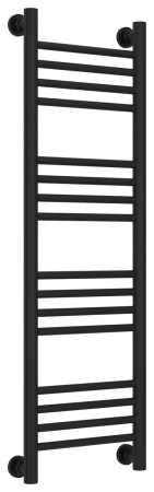 Полотенцесушитель Водяной Прямая Сунержа Богема + (100х30) Матовый Черный 31-0220-1030